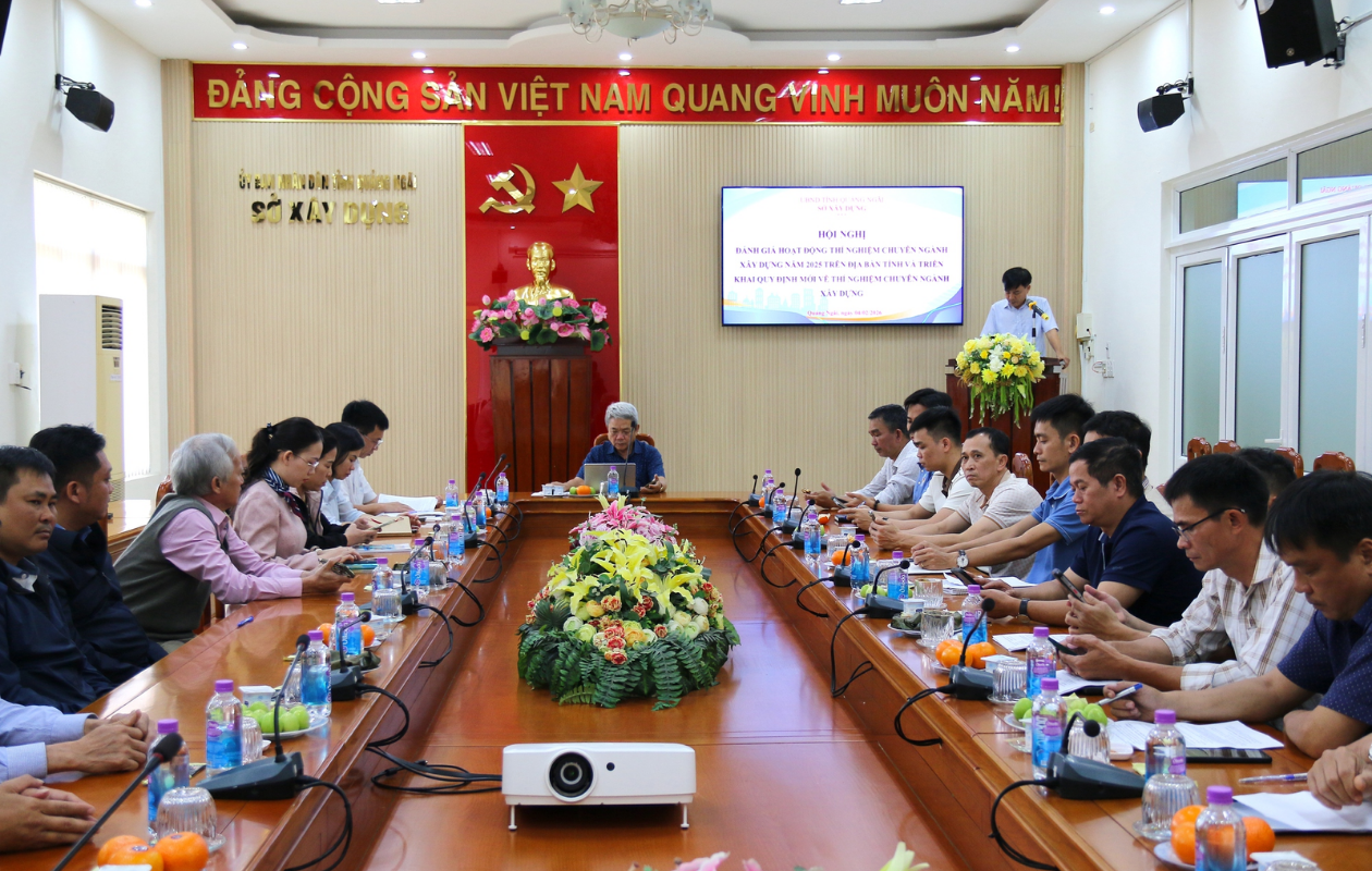 Quảng Ngãi có bao nhiêu phòng thí nghiệm chuyên ngành xây dựng sau sáp nhập?