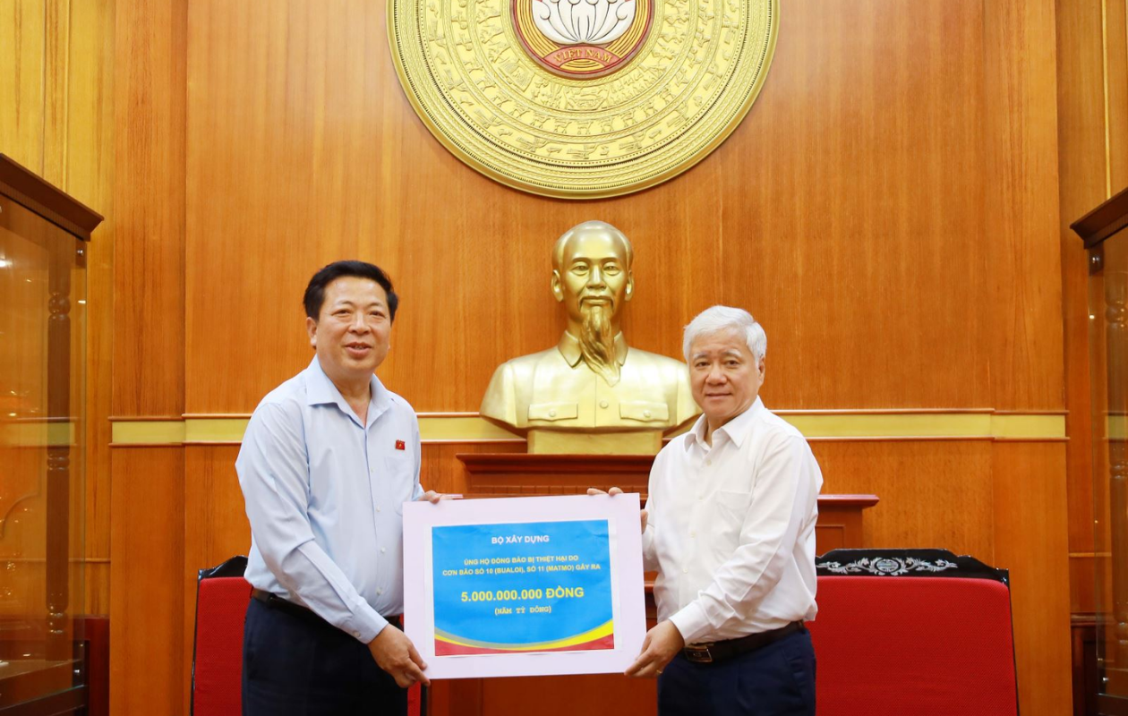 Bộ Xây dựng kêu gọi ủng hộ đồng bào vùng lũ, lan tỏa tinh thần “tương thân tương ái”