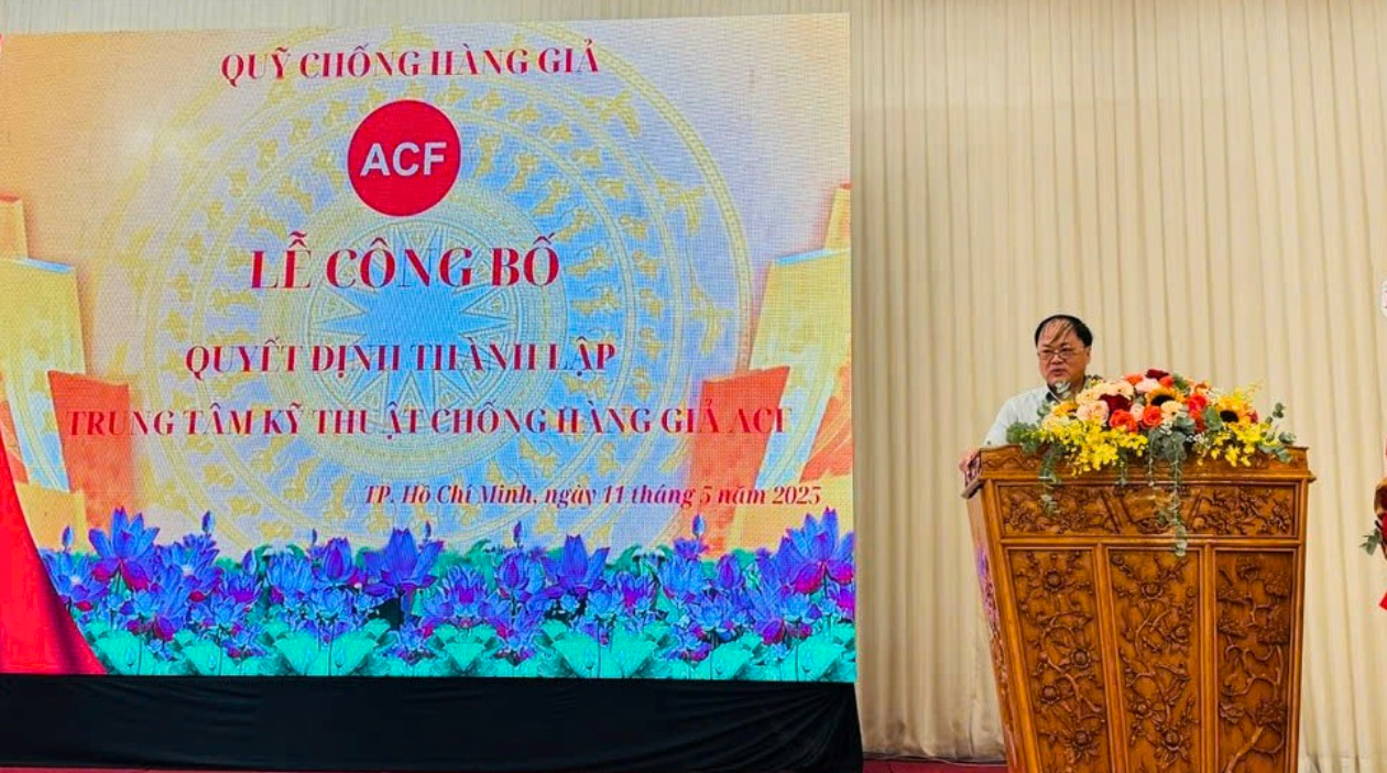 SJK vinh dự tham dự Lễ công bố thành lập Trung tâm Kỹ thuật Chống hàng giả ACF