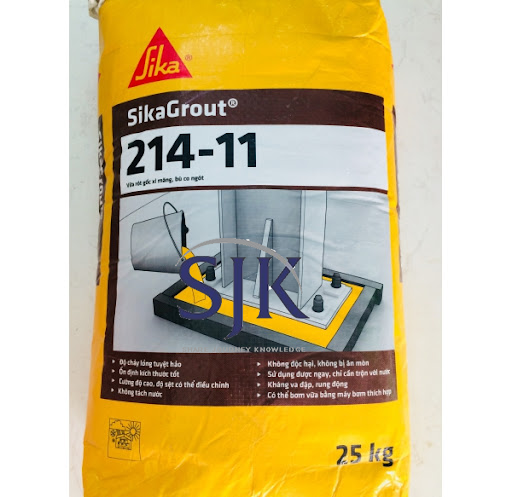 Những ứng dụng của Sika Grout 214 trong xây dựng.