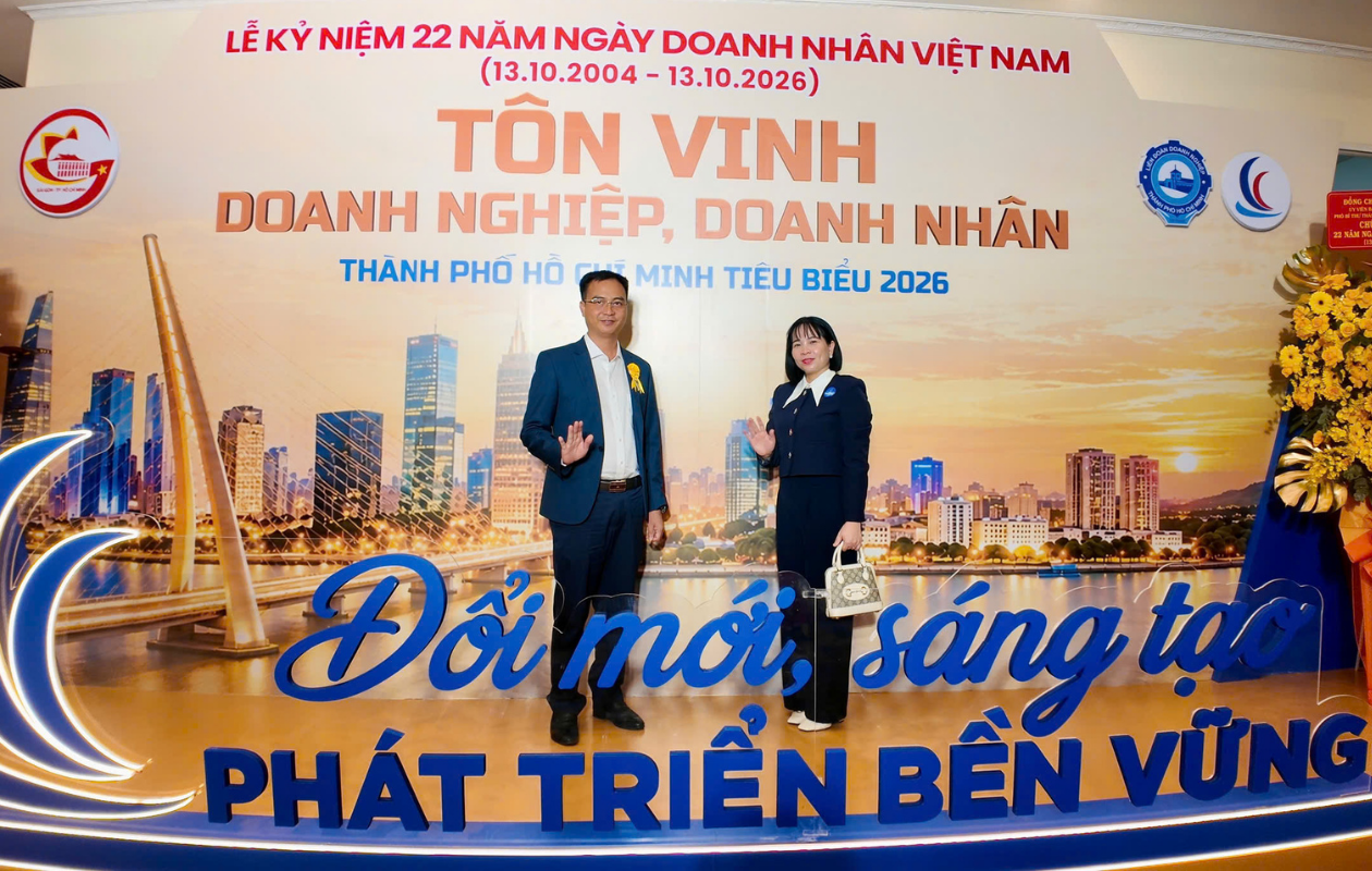 Chủ tịch SJK Nguyễn Anh Quốc được vinh danh với hai danh hiệu doanh nhân tiêu biểu năm 2026