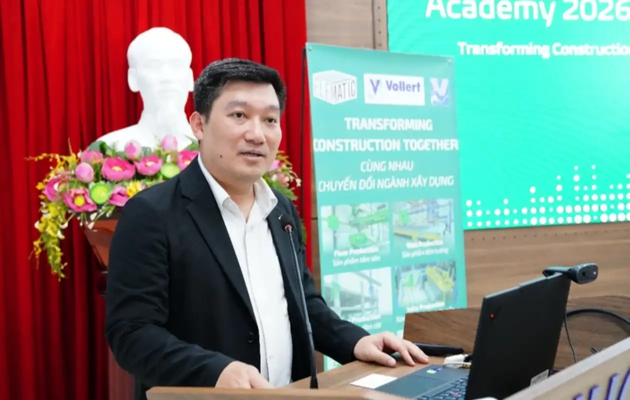 Ngày 26/5, hội thảo “Precast Academy - Công nghệ bê tông đúc sẵn tại Việt Nam